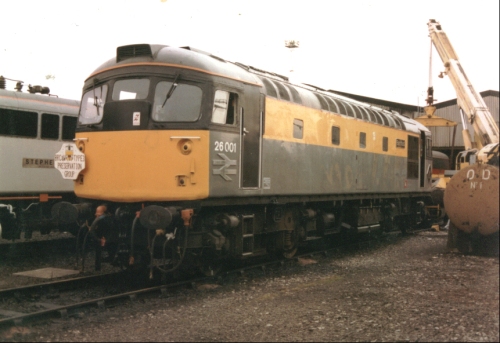 26001 at Crewe Open Day in 1991. Graeme Brown